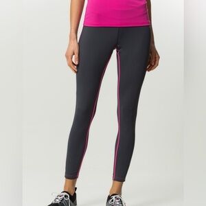 Kari Traa Myrbla Training Running Cycling Tights Grey & Pink Small